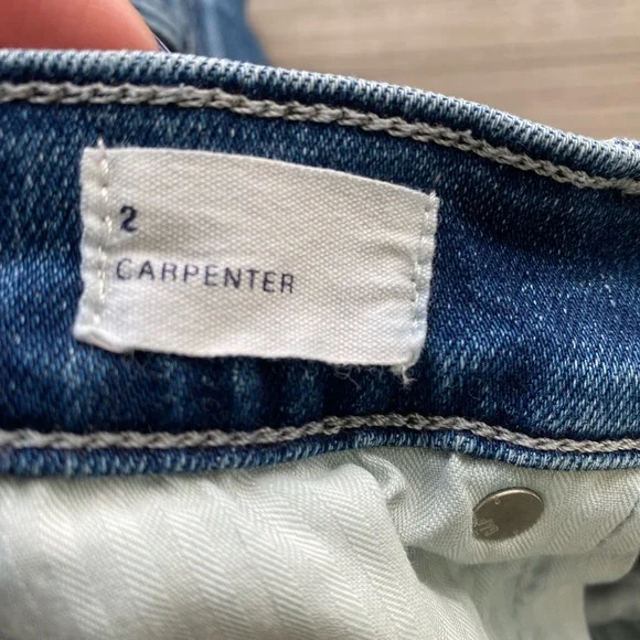 GAP ankle length carpenter high rise carpenter jeans slight acid wash - Picture 10 of 15